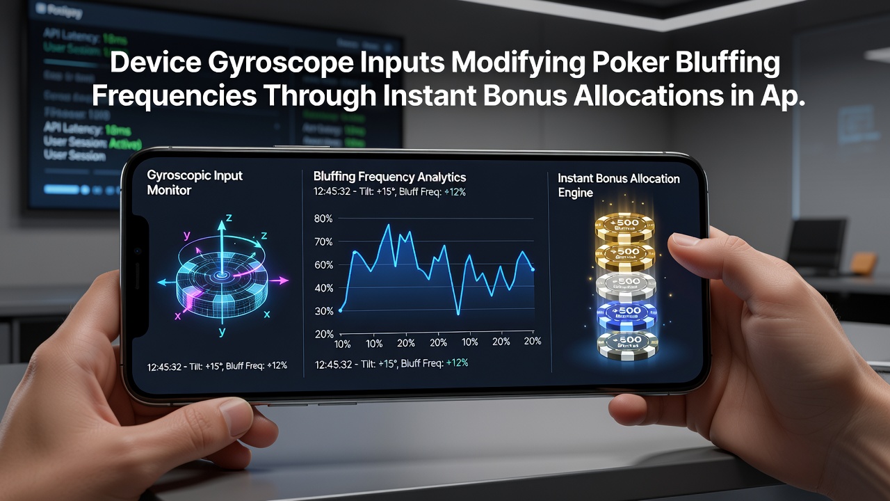 Visualisierung von Bonuszuweisungen und veränderten Bluff-Frequenzen in einer mobilen Poker-App mit Sensor-Integration