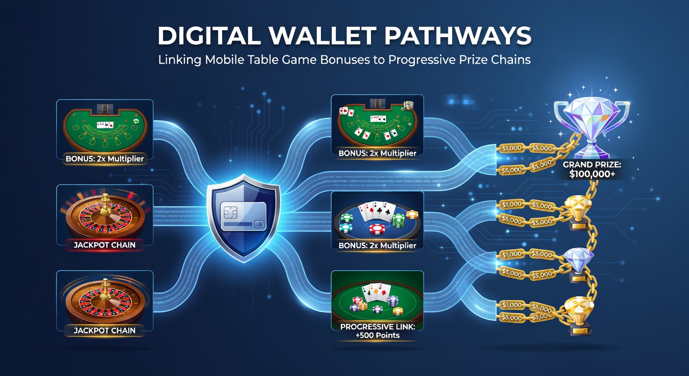 Digitale Wallets ermöglichen Verbindungen zwischen mobilen Tischspiel-Boni und progressiven Jackpots