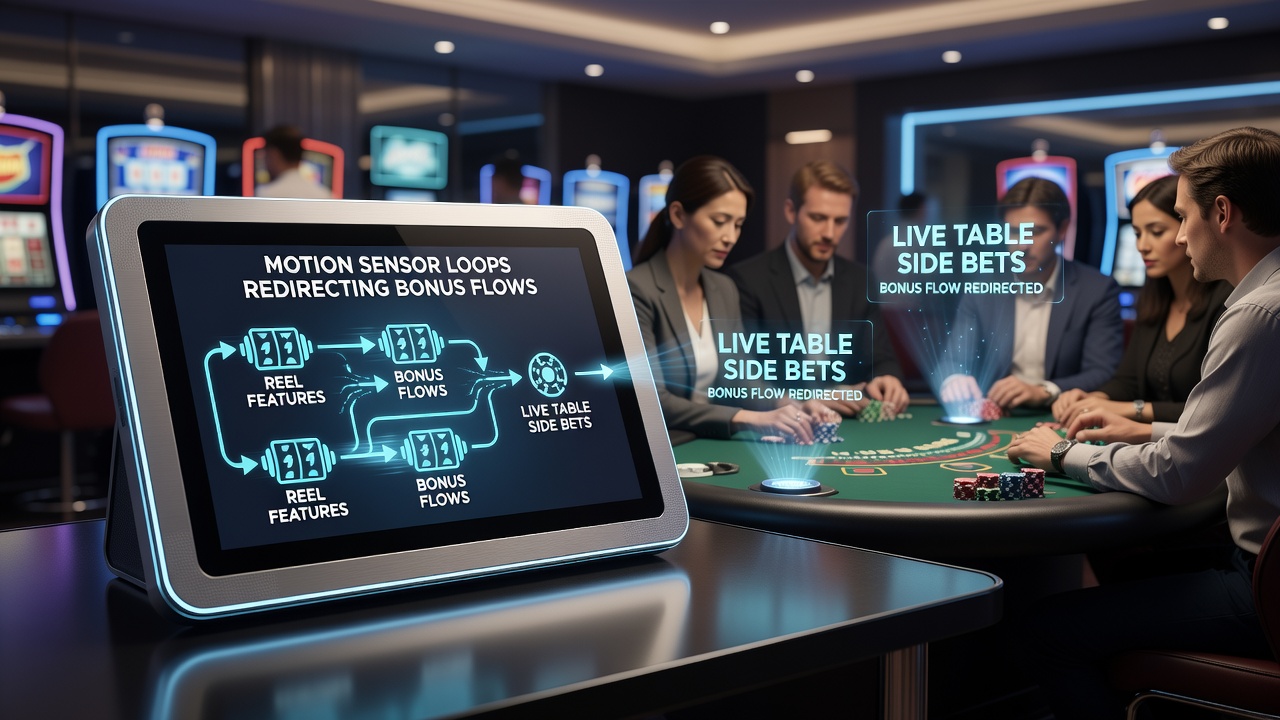 Grafik zur Umleitung von Bonusströmen durch Sensorfeedback in hybriden mobilen Casino-Systemen