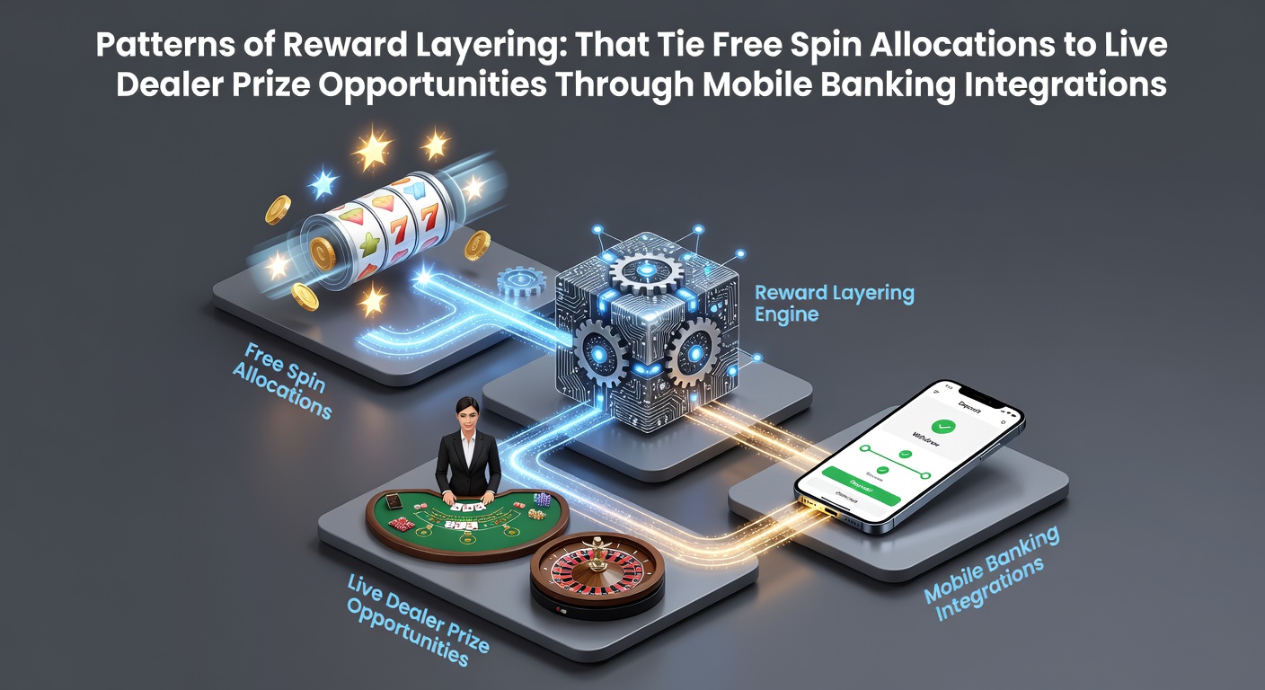 Illustration der Belohnungsschichtung in mobilen Casino-Apps mit Free Spins und Live-Dealer-Elementen