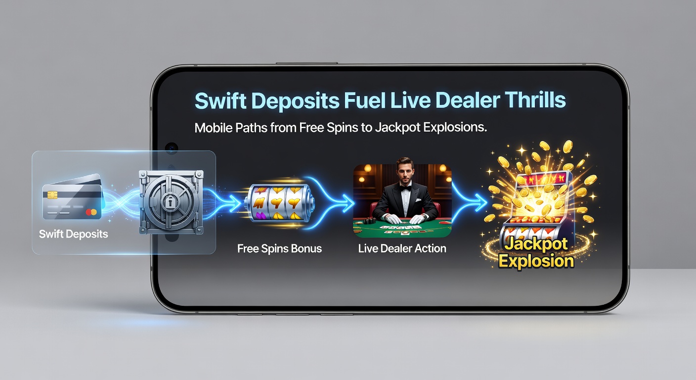 Dynamische Grafik eines Jackpots, der explodiert, mit Live-Dealer am Tisch und mobilen Einzahlungs-Icons