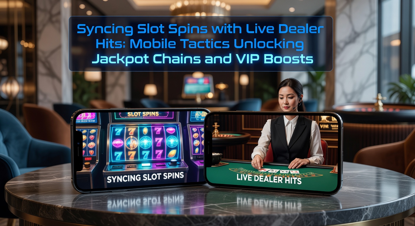 Mobile App zeigt synchronisierte Slot-Spins und Live-Dealer-Tische mit Jackpot-Anzeigen