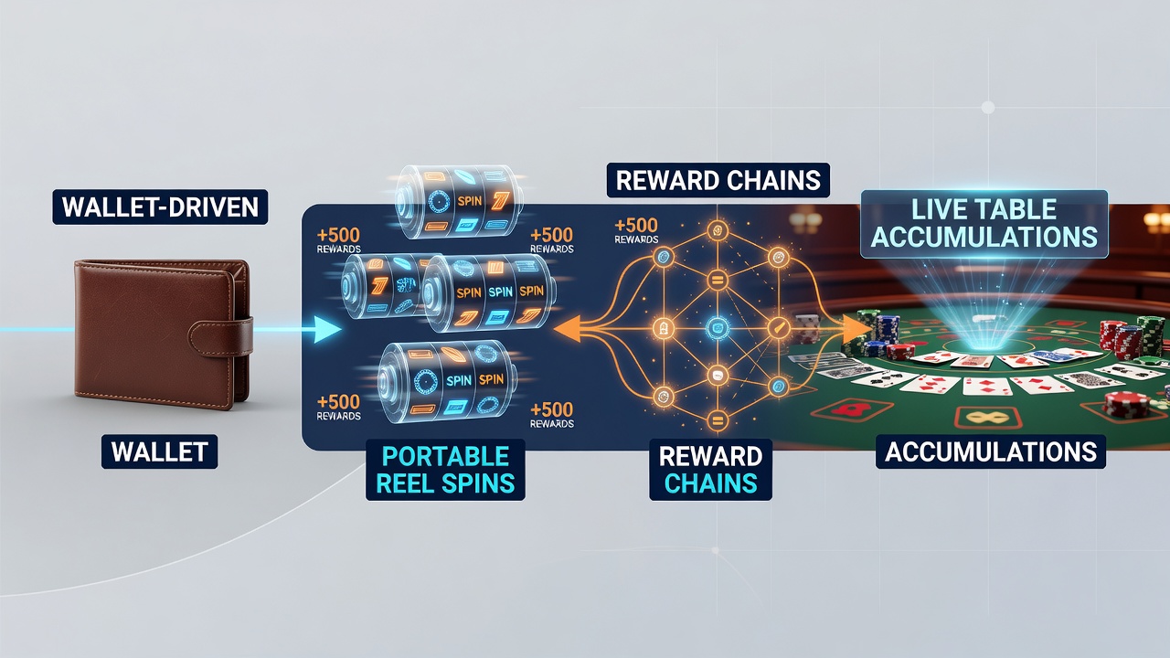 Live-Tisch-Akkumulationen und mobile Wallet-Transfers in einem hybriden Casino-Setup